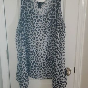 Animal print blouse